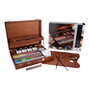 Van Gogh Set Superior de peintures à l'huile en caisse en bois, 34 couleurs et accessoires
